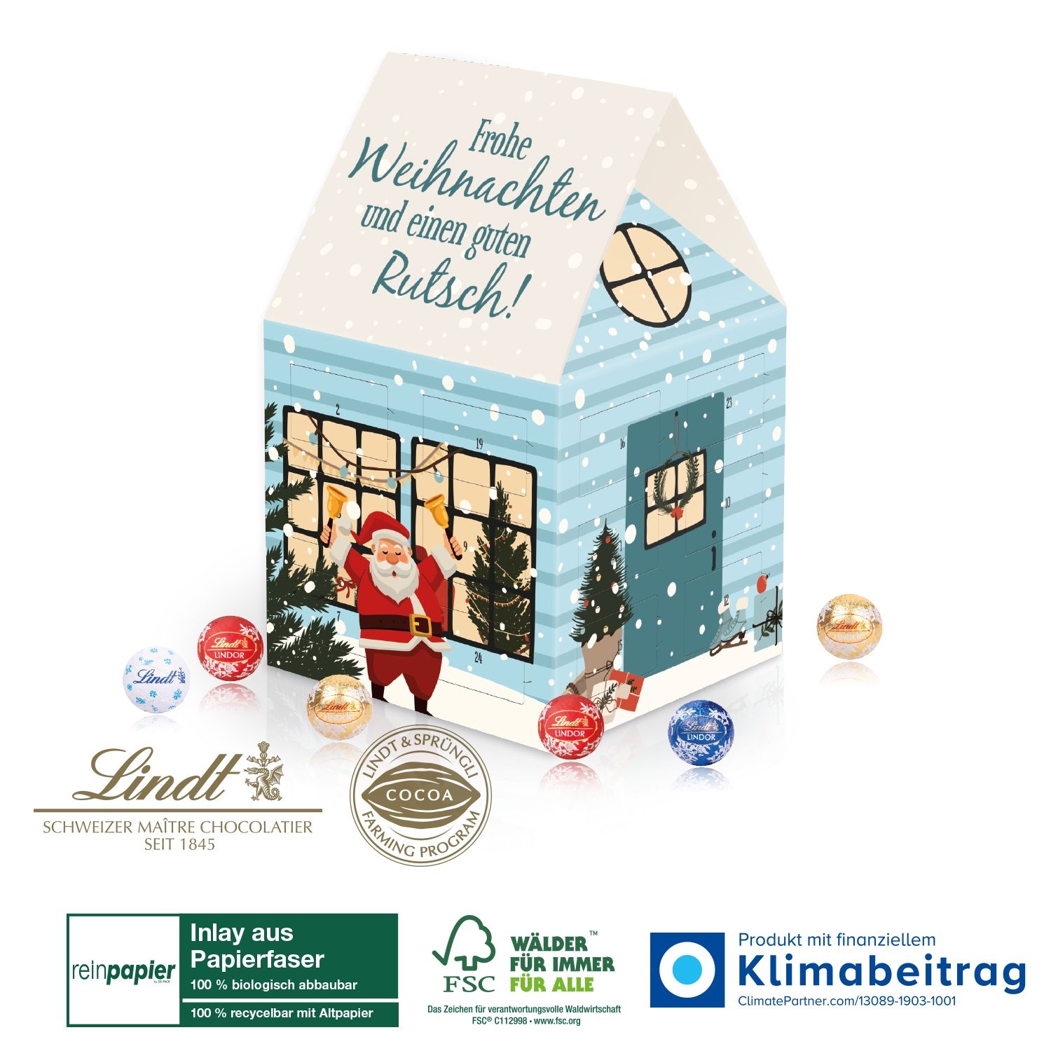Adventshaus Lindt „Edition“ Organic, Motiv-Vorlage