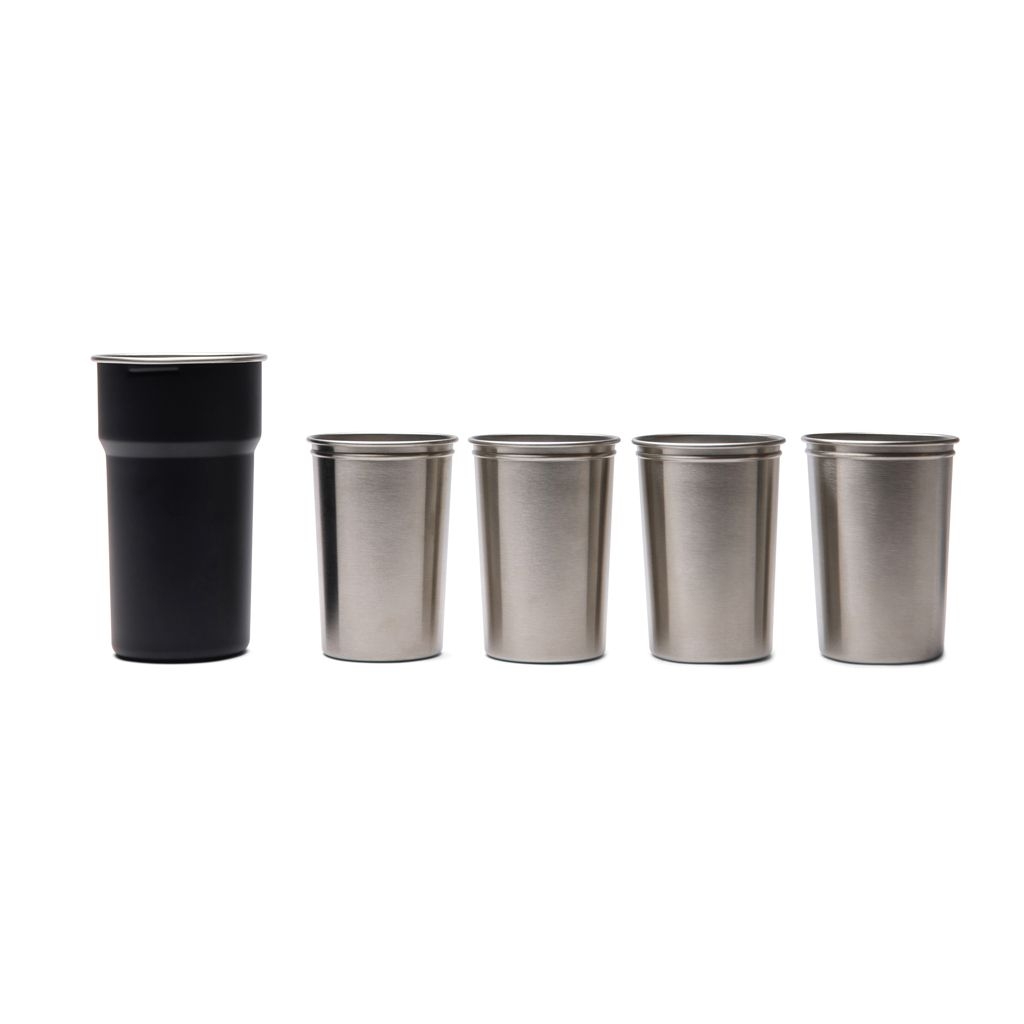 XDV43207-01VINGA Parks Becher aus RCS Stainles Steel_ 4 Stueck_ 250ml_ schwarz