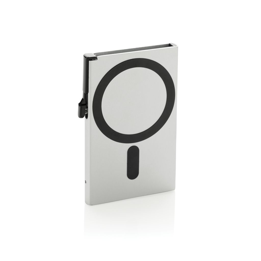 XDP820.95-02Magnetischer RFID-Kartenhalter aus Aluminium fuer Smartphones_ silber