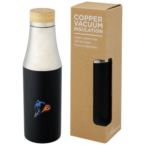 PF100667-4Hulan 540 ml Kupfer-Vakuum Isolierflasche mit Bambusdeckel_ schwarz
