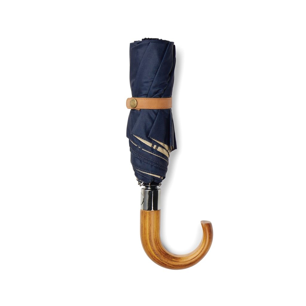 XDV85001-5VINGA Bosler AWARE™ 21_ faltbarer Schirm aus recyceltem PET_ navy blau