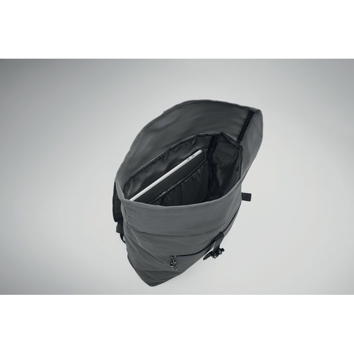 MO2170-15Irea Rolltop-Rucksack 600D_ steingrau
