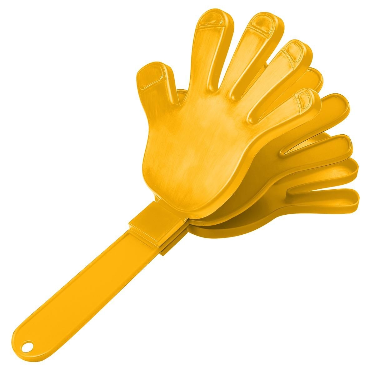 EL03648-3Klapper _Hand_ einfarbig_ standard-gelb