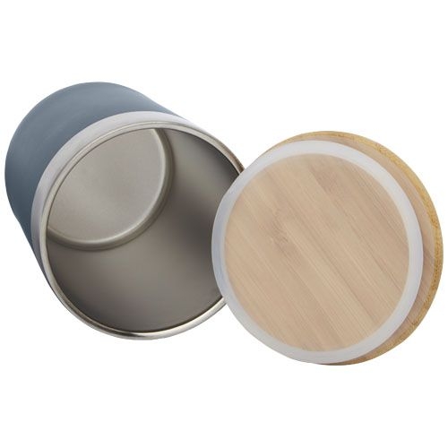 PF100670-2Lagan 330 ml Kupfer-Vakuum Isolierbecher mit Bambusdeckel_ eisblau