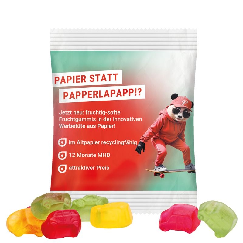 JG18061-9Minituete 10 g Trolli Fruchtgummi Standardformen_ Automischung_ weiss