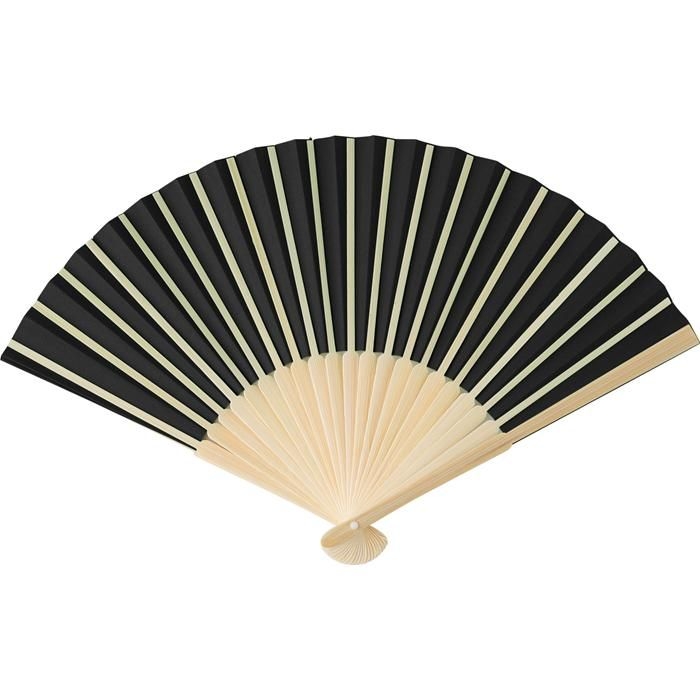 GI1041502-01Handfaecher aus Bambus Elio_ schwarz