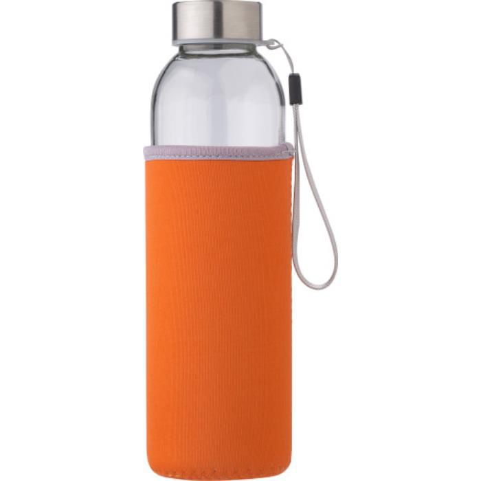 GI9301Glasflasche _500ml_ mit einem Neoprenhuelle Nika