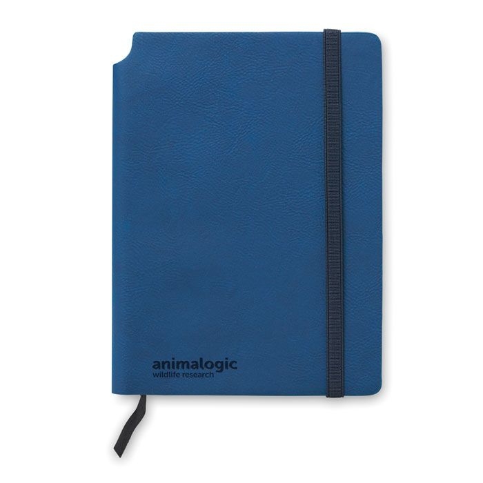 MO9108-04Softnote Notizbuch mit PU Cover_ blau