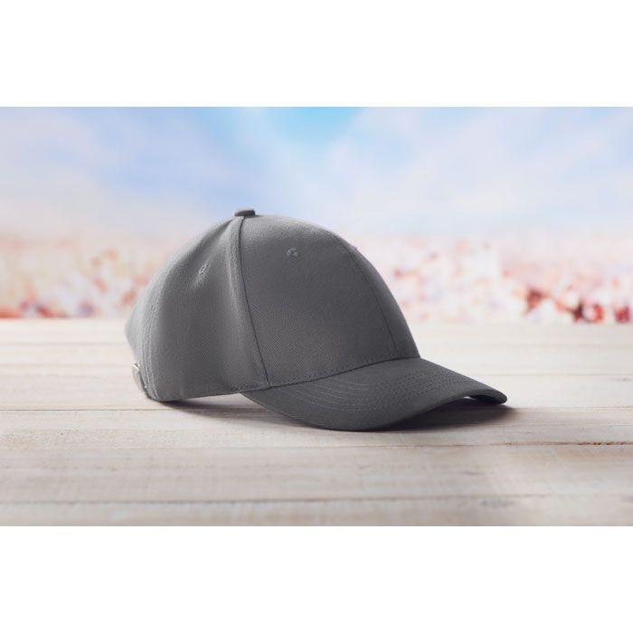 KC1464-07Natupro Baseball Kappe 6 Panels_ Grau