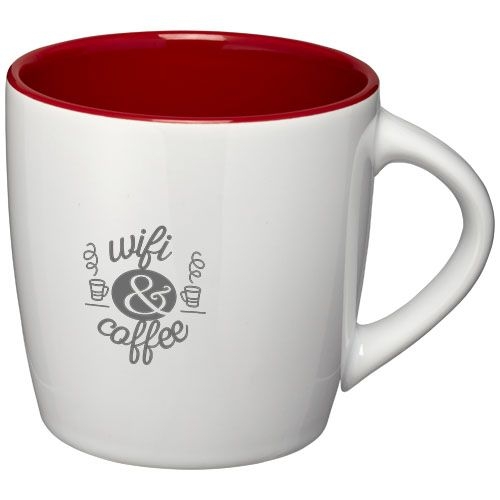 PF100477-3Aztec 340 ml Keramiktasse_ weiss_rot