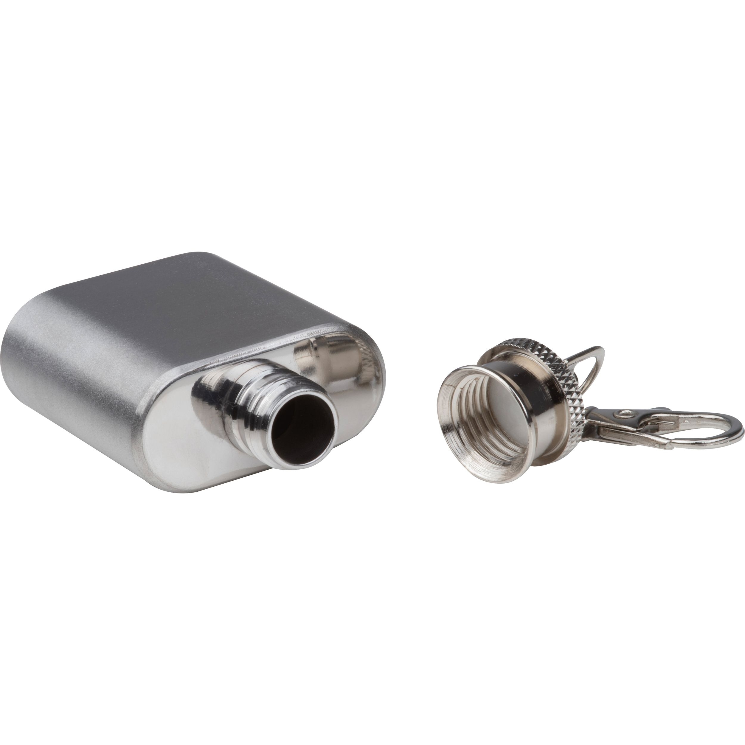 MA94620-07Mini Flachmann als Schluesselanhaenger SARAH_ silbergrau