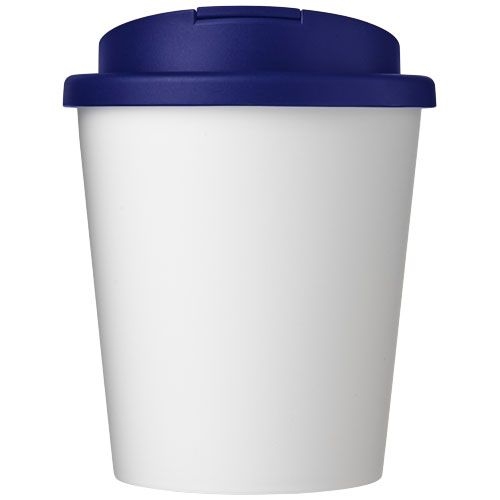 PF210699-2Americano® Espresso 250 ml Isolierbecher mit auslaufsicherem Schraubverschluss_ weiss_blau