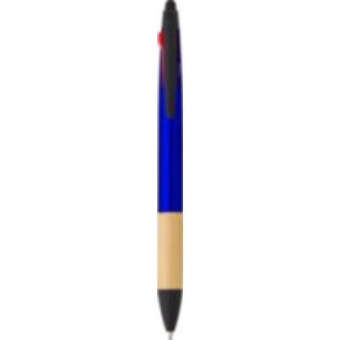 GI966208-23ABS-Kugelschreiber Malachi mit 3 Tintenfarben_ kobaltblau