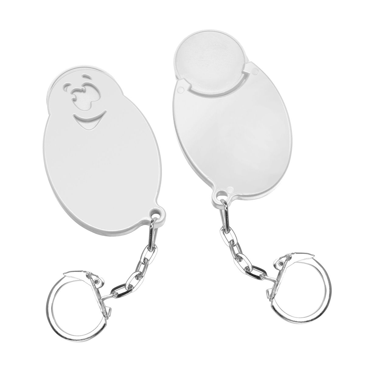 HE7855K-0-0Chiphalter mit 1€-Chip _Gesicht_ weiss_ weiss