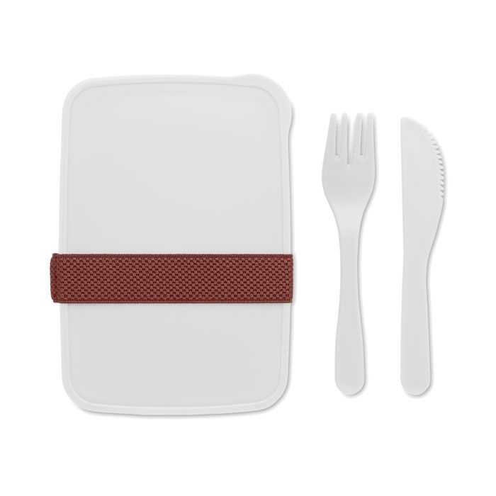 MO6254-06Sunday Lunchbox mit Besteck_ Weiss