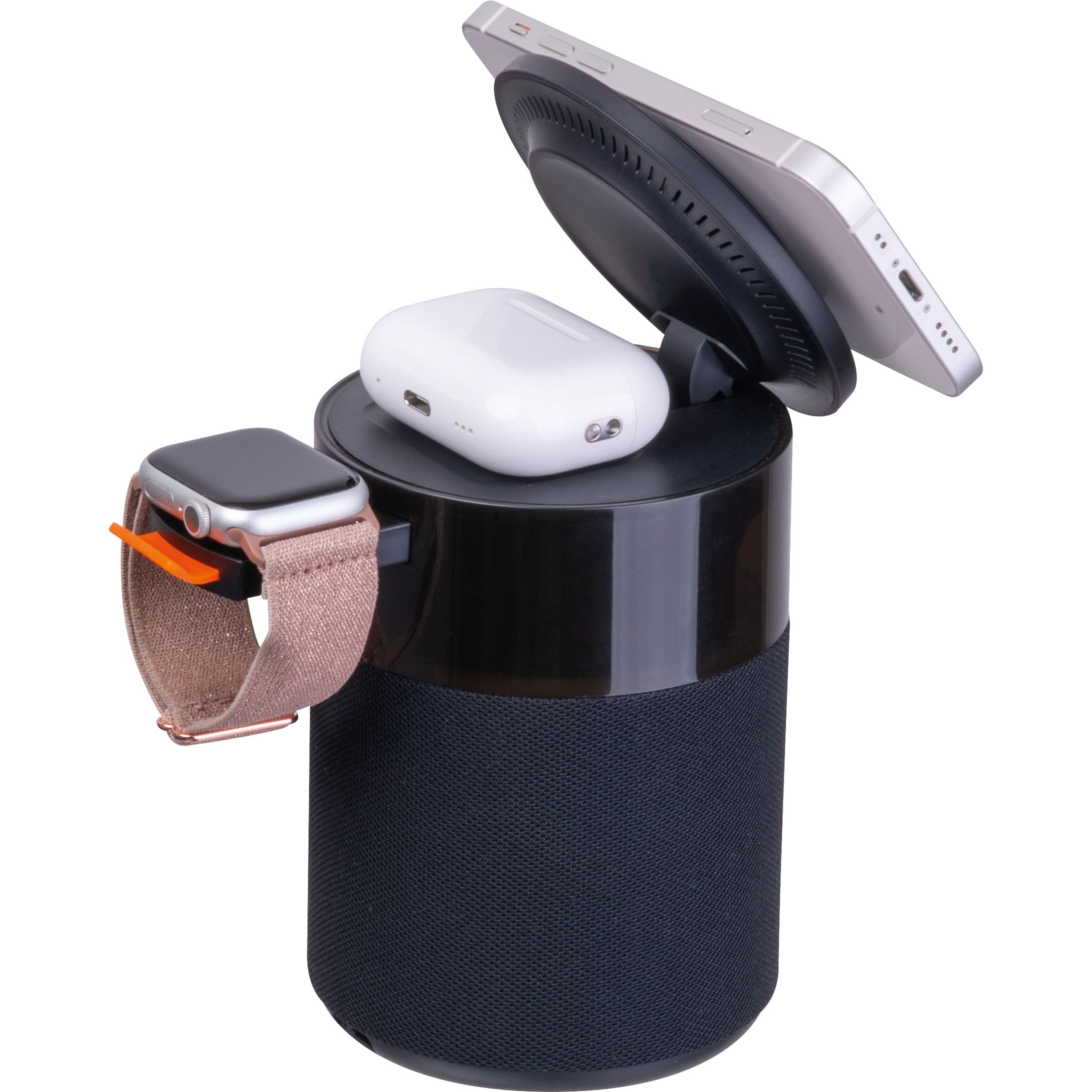 MAF255-03Ferraghini 5 in 1 Lautsprecher mit Wireless Charger RILEY_ schwarz