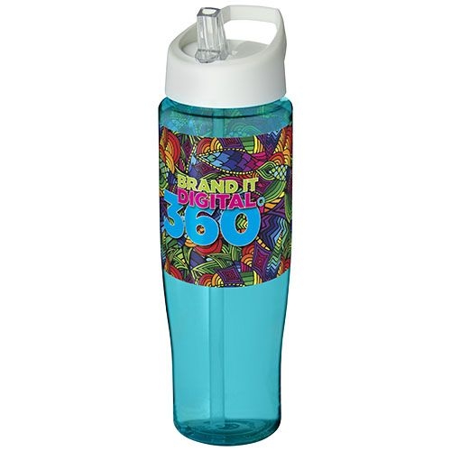 PF210044-12H2O Active® Tempo 700 ml Sportflasche mit Ausgussdeckel_ aquablau_weiss
