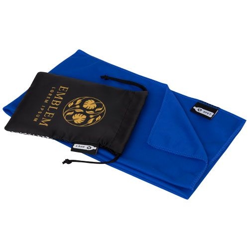 PF125001-4Raquel Sport Kuehlhandtuch im Etui aus recyceltem PET Kunststoff 80 x 30 cm_ royalblau