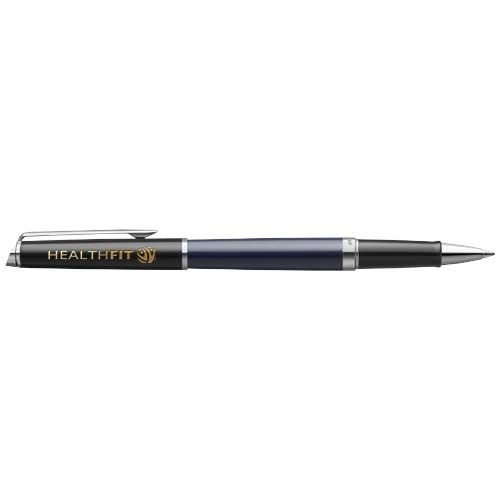 Waterman Hemisphere Color-Block Tintenroller mit Palladiumbeschichtung (schwarze Mine), blau,schwarz
