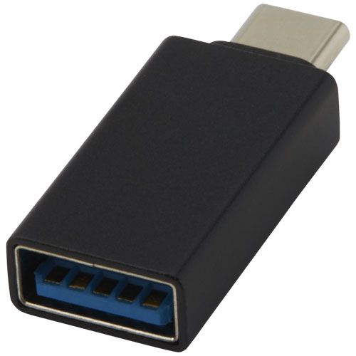 ADAPT USB C auf USB A 3.0 Adapter aus Aluminium, schwarz