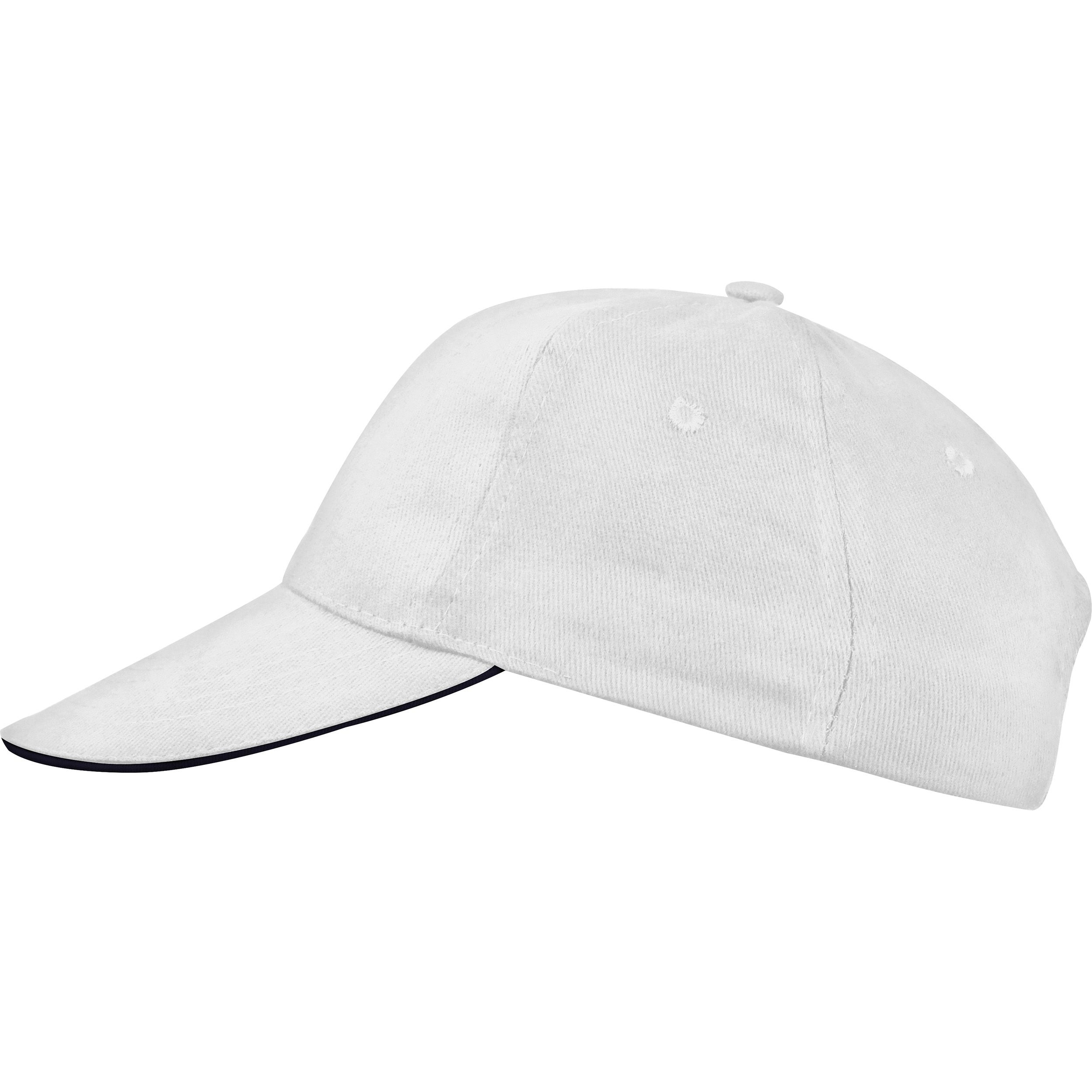 MA50466-066 Panel Sandwich Baseball Cap_ weiss
