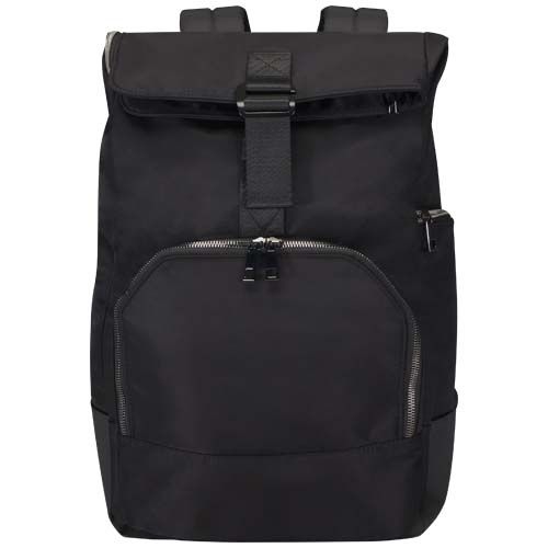 PF130088-1Rhine 15_ Rolltop-Rucksack aus recyceltem GRS-Material 18 L_ schwarz