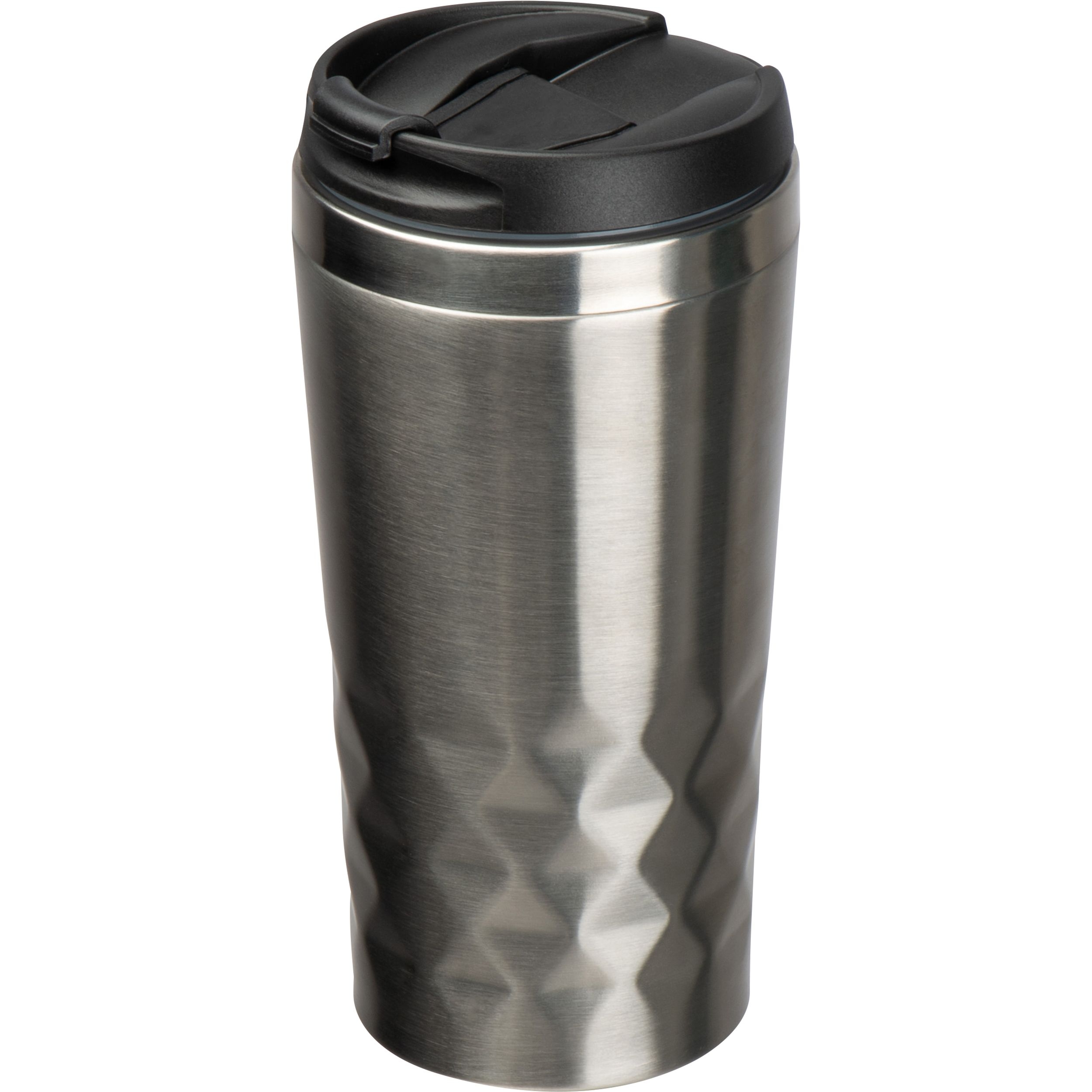 MA62574-07Trinkbecher mit Muster_ 400ml_ silbergrau