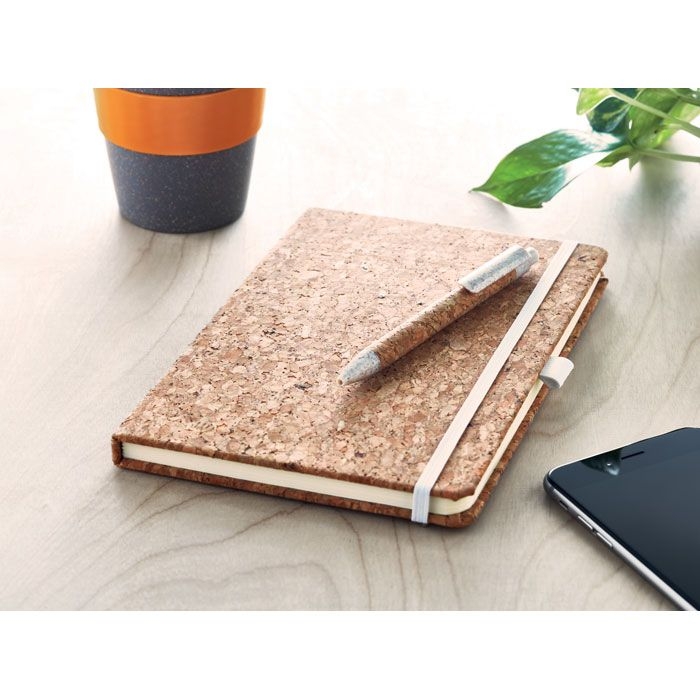 MO6202-13Suber Set DIN A5 Notizbuch Kork_ Beige