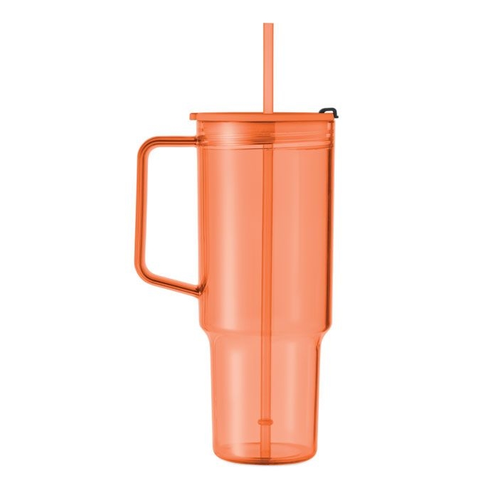 MO2964-29Mugora Trinkbecher RPET 1200ml_ transparent orange