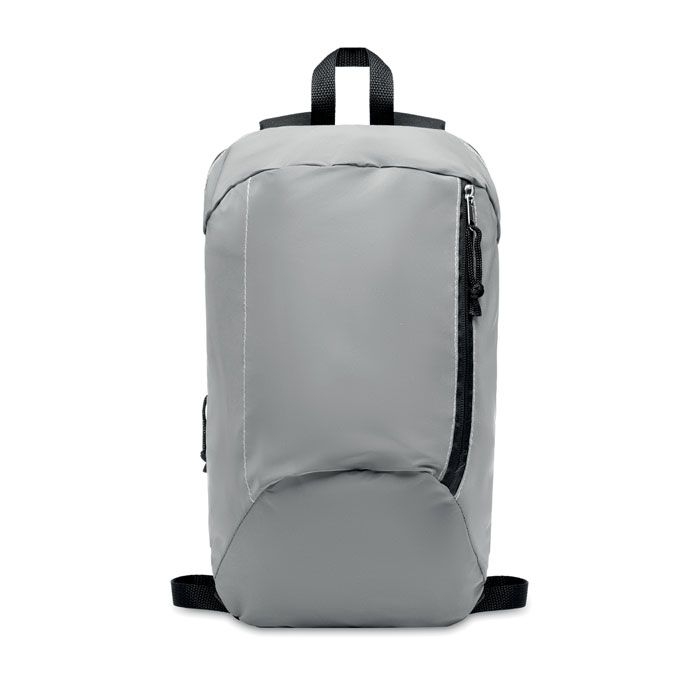 MO6131-16Visiback Reflektierender Rucksack 600D_ mattsilber