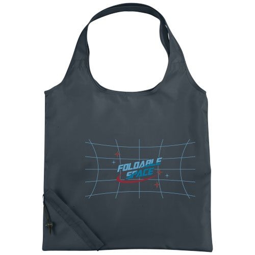 PF120119-8Bungalow faltbare Polyester Tragetasche 7L_ kohle