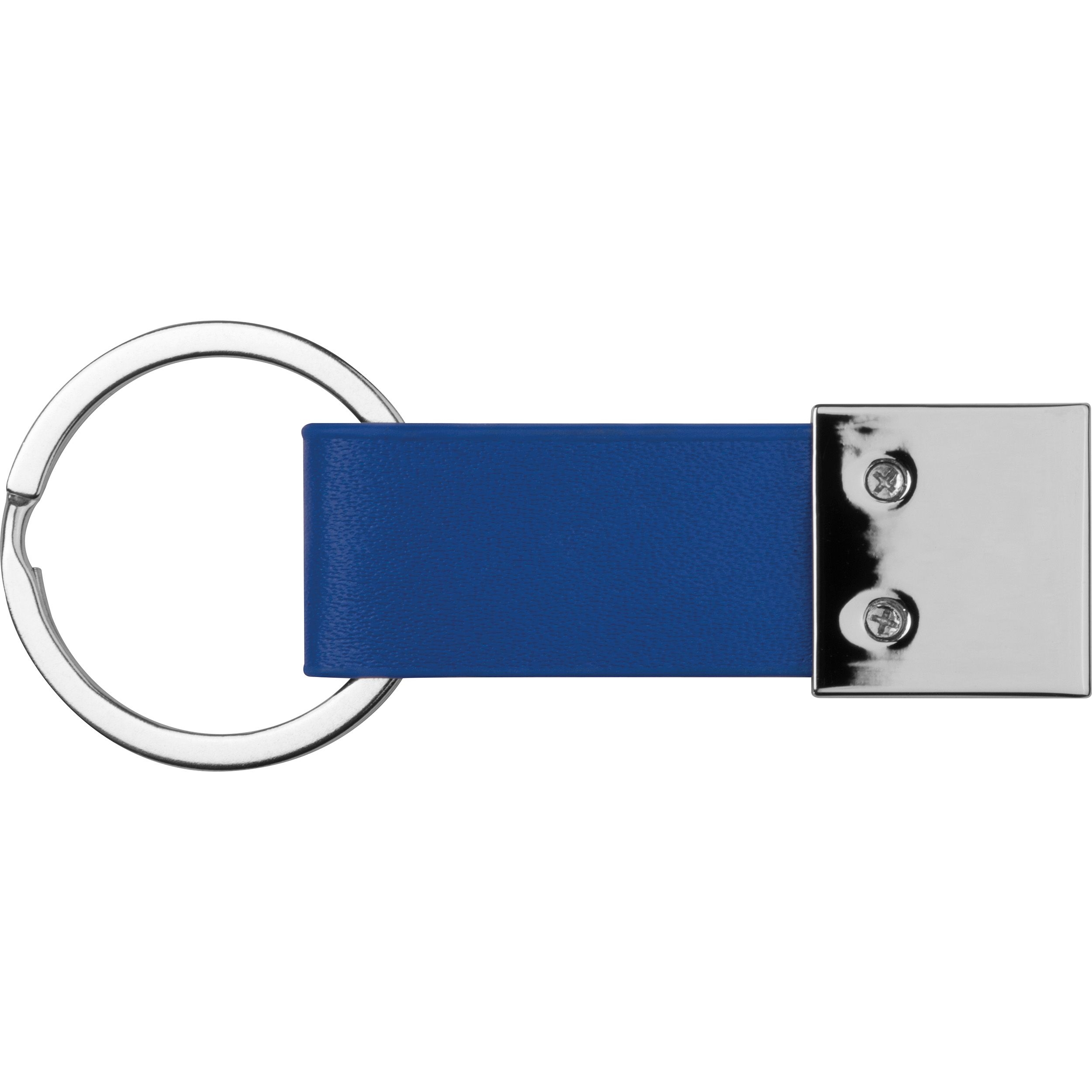 MA91169-04Schluesselanhaenger mit Kunstleder Baendchen_ blau