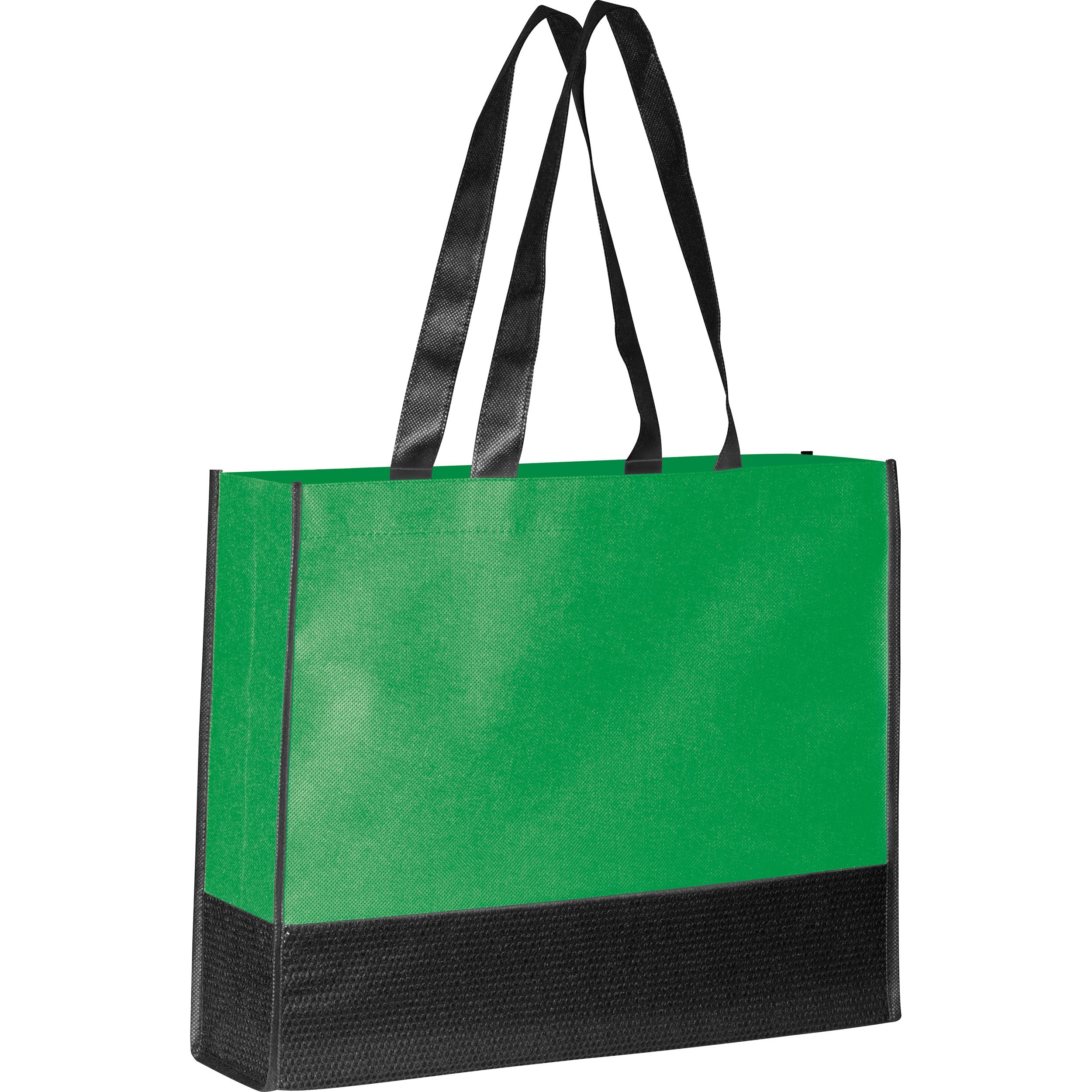 MA60094-09Faltbare Non Woven Einkaufstasche_ 2 farbig_ gruen MA60094-09Faltbare Non Woven Einkaufstasche_ 2 farbig_ gruen