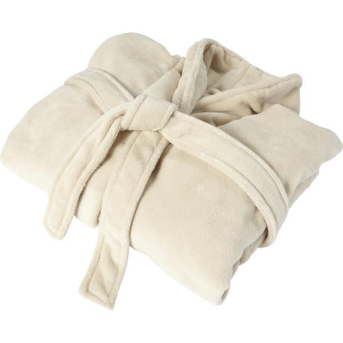 Fleece-Bademantel Derek, beige