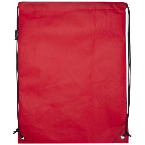 PF130080-2Evergreen Sportbeutel aus recyceltem GRS Non Woven 5 L_ rot