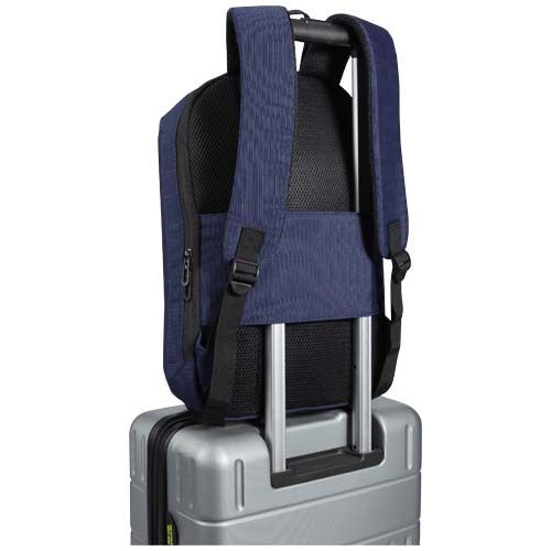 PF130110-2Luma 15_ GRS Laptop-Rucksack aus recyceltem Material mit Diebstahlschutz 10L_ navy