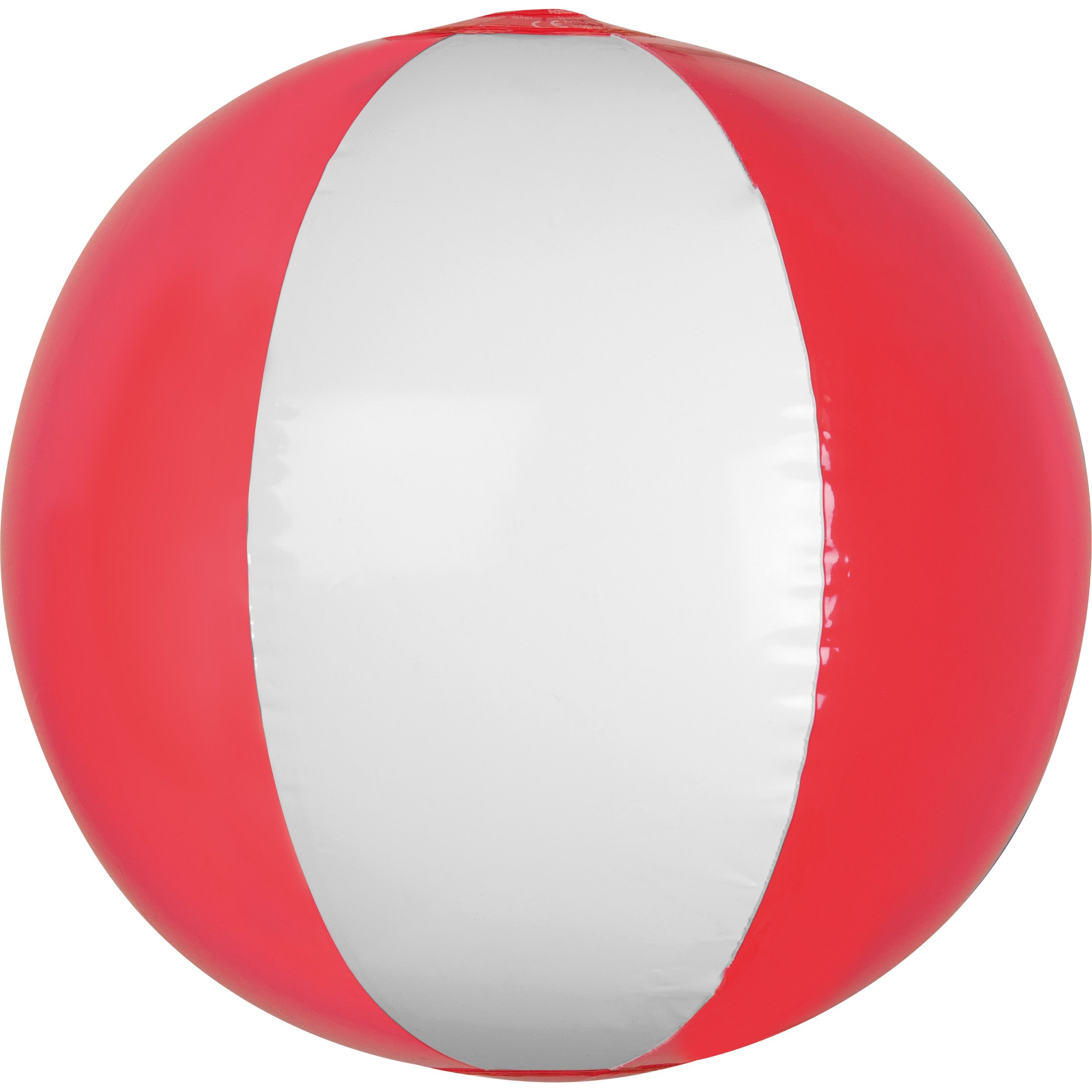 MA50914-05Strandball bicolour farbig_transparent_ rot