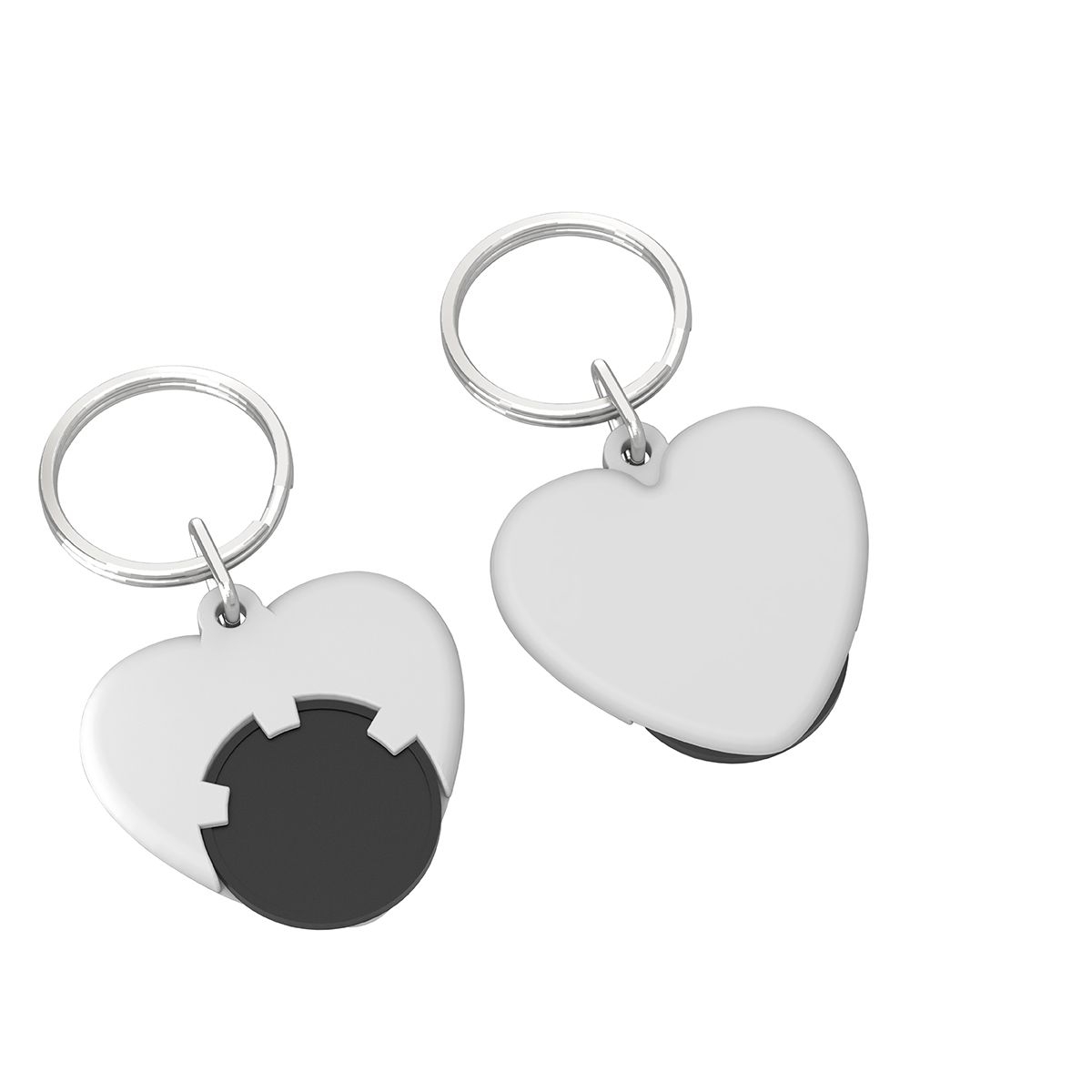 HE8652R-6-0Chiphalter mit 1€-Chip _Herz_ schwarz_ weiss HE8652R-6-0Chiphalter mit 1€-Chip _Herz_ schwarz_ weiss
