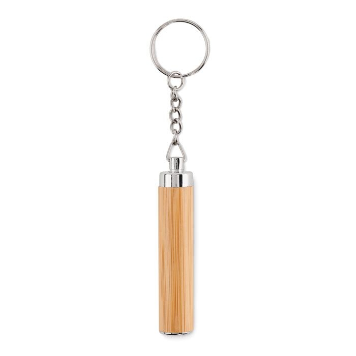MO6894-40Pianti Schluesselring mit Taschenlampe_ Holz