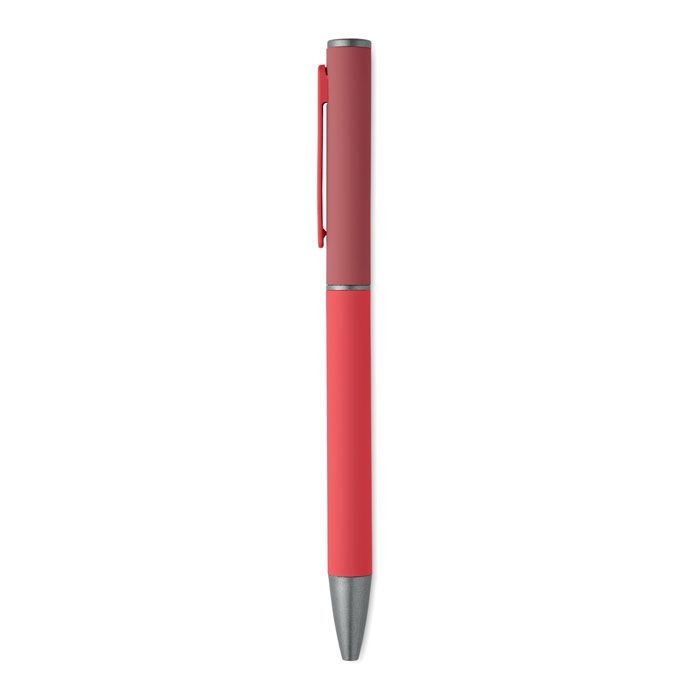 MO3174-05Fillan Drehkugelschreiber recy. Alu_ rot