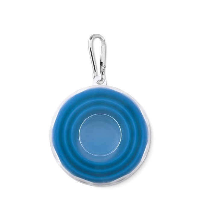 MO9196-04Cup Pill Faltbarer Silikon Becher_ Blau