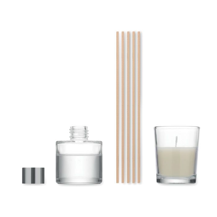 CX1590-13Gingle Raumduft _ Kerzen Set_ beige