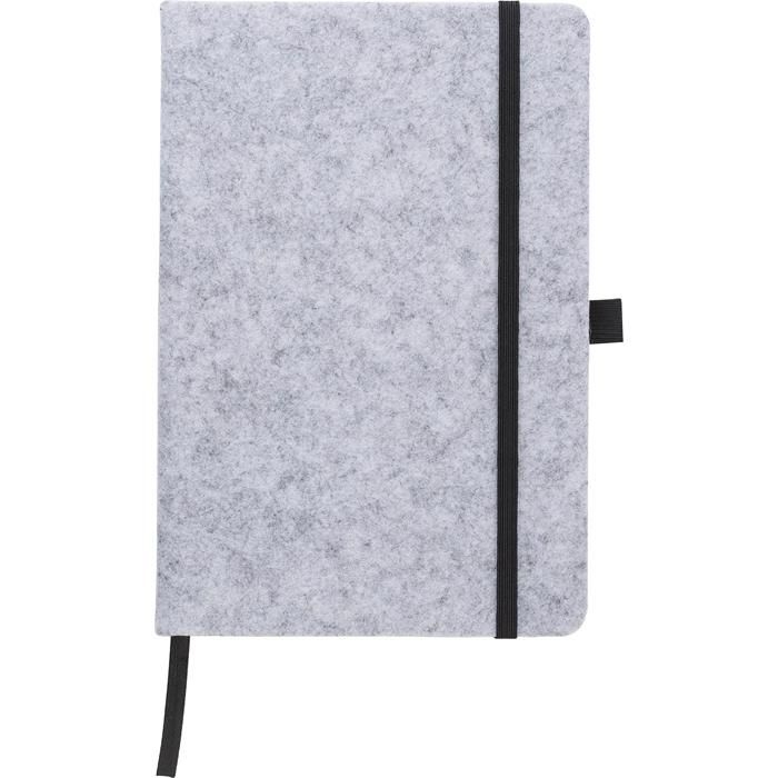 GI970941-03rPET Filz Notizbuch Harper_ grau