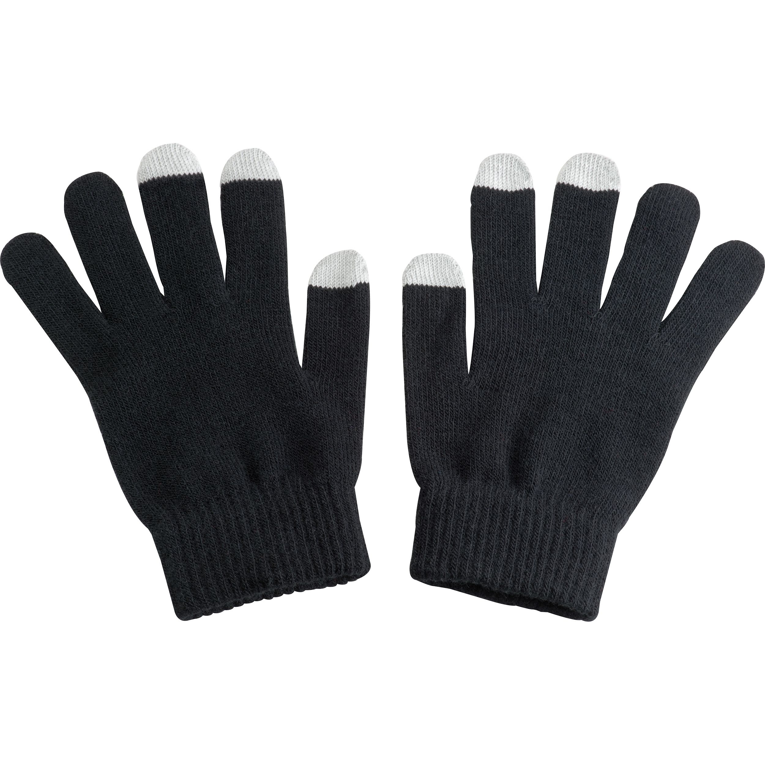 MA98765-03Handschuhe aus Acryl mit  Touch-Spitzen_ schwarz