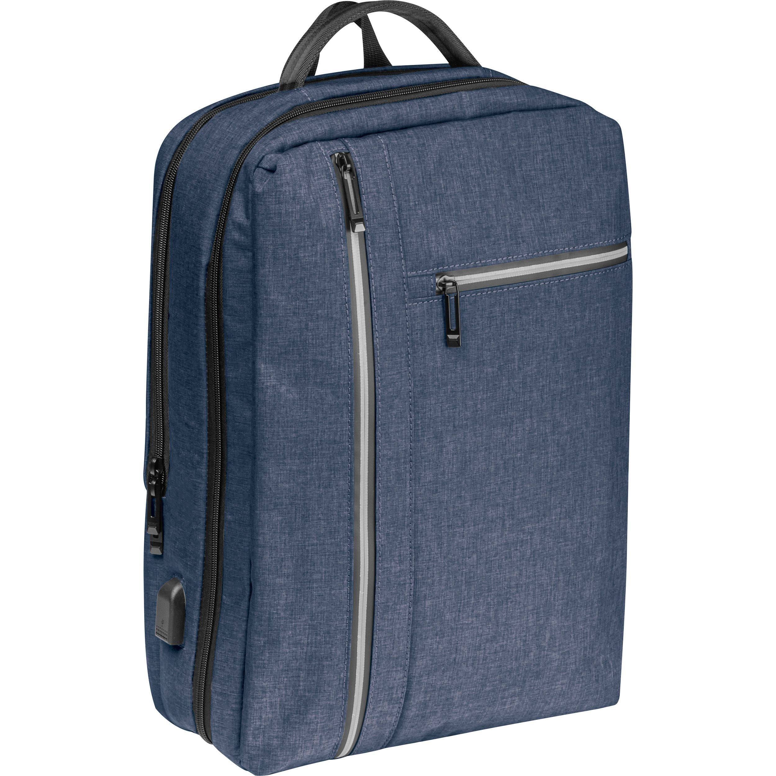 MA63665-04Wasserabweisender Rucksack aus Nylon EDITH_ blau