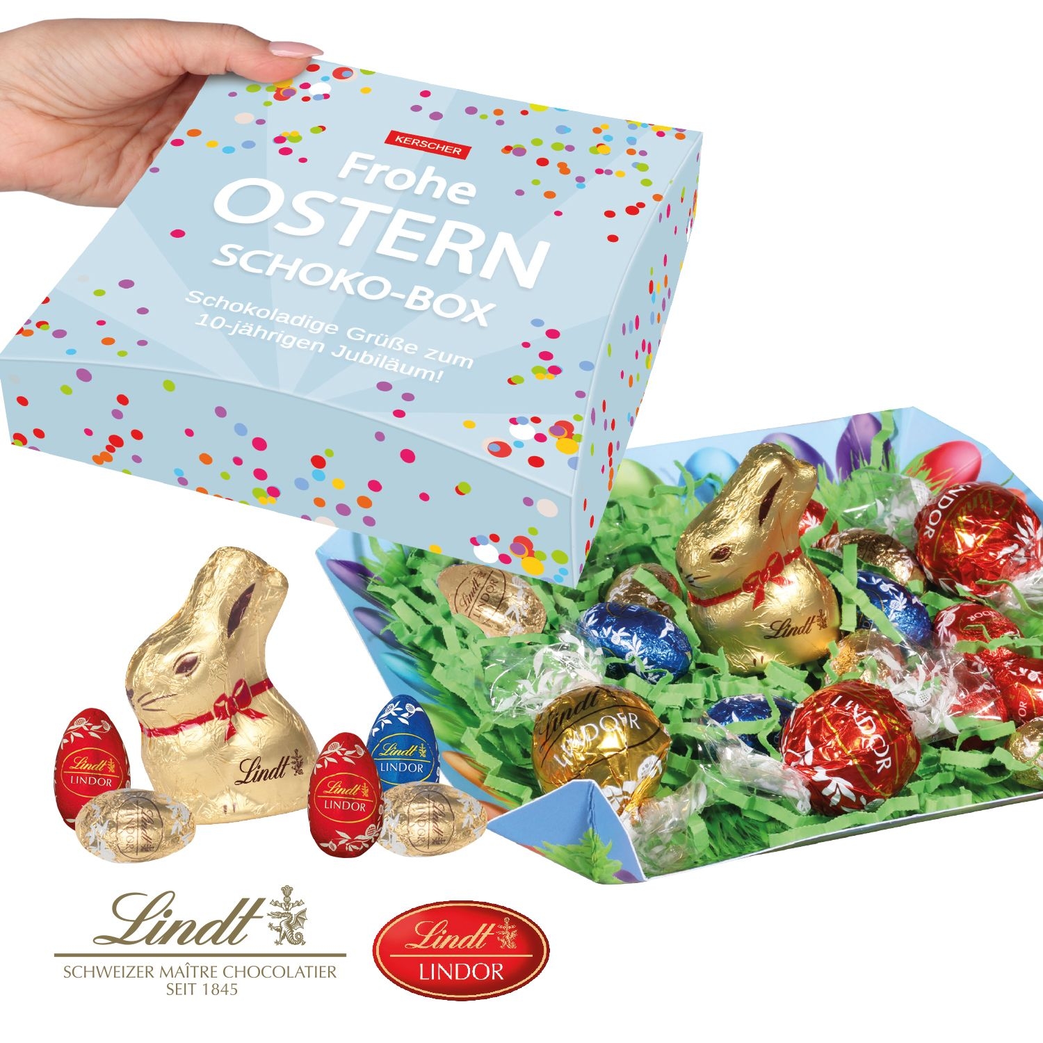 CD94694-01Ostermischung _Ostergruesse_ von Lindt_ Lindt Schokomischung