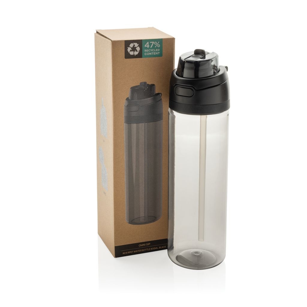 XDP437.09-01Omni Sip Wasserflasche 800ml aus RCS RPET_ schwarz