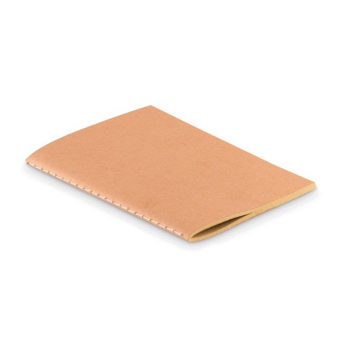 MO9868-13Mini Paper Book DIN A6 Notizbuch mit Pappcover_ Beige