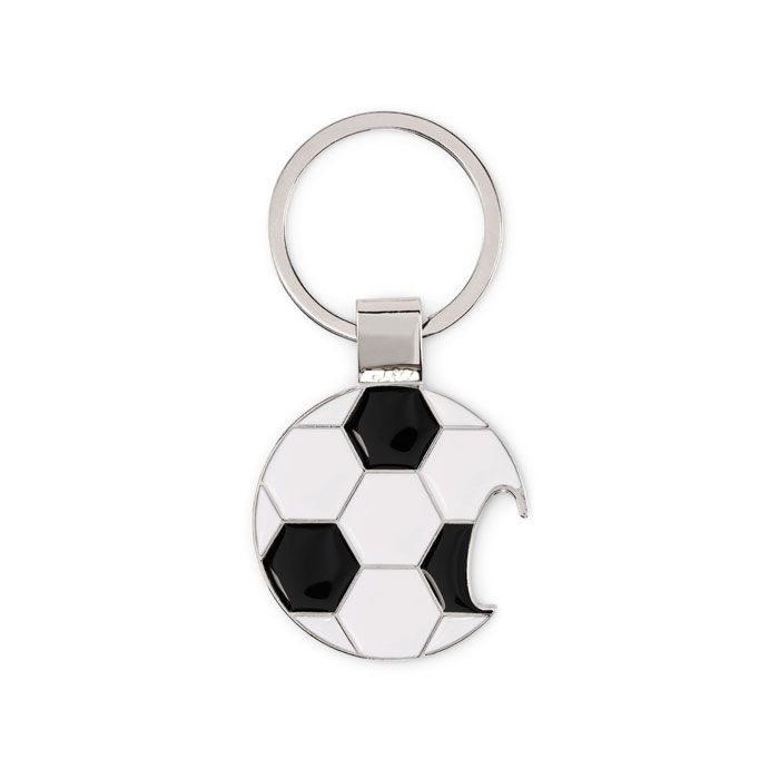 MO2795-33Open Goal Schluesselring Fussball_ weiss_schwarz