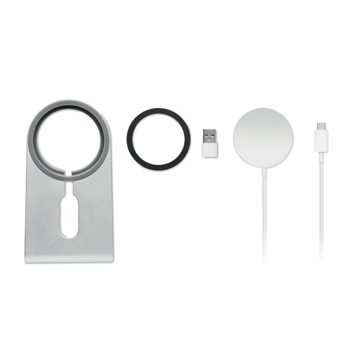 MO6417-16Melis Magnetisches Ladegeraet 15W_ Mattsilber